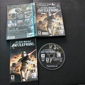 Star Wars Battlefront Sony Playstation 2 game GUC!